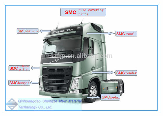 Tamaño personalizado SMC y tecnología RTM SMC Automotive Front End Module Carrier Assembly