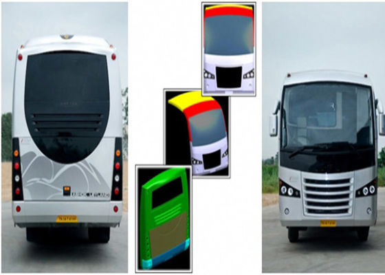 Partes de carrocería de autobuses de FRP personalizadas Excelente resistencia a las condiciones climáticas y diversas especificaciones para autobuses