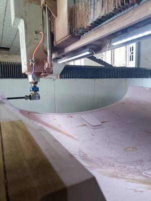 Muela de molde de madera de balsa CNC para el GFRP