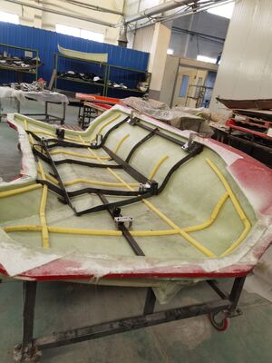 Contenedor de plástico reforzado de carrocería de camión de FRP con partes de cubierta fuertes adecuadas para la logística y la seguridad de la carga