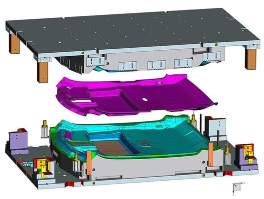 Piezas de automóvil y autobús de moldeo por compresión SMC FRP para interiores y exteriores, OEM/ODM
