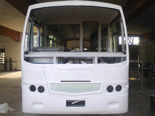 OEM ODM Compuesto de fibra de vidrio RTM Autobuses Interior y Exterior